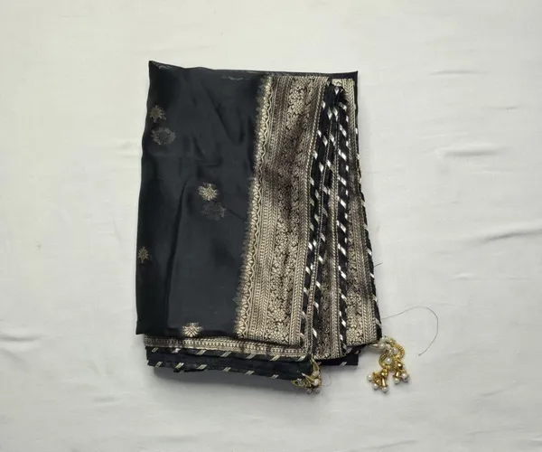 Regal_Black_Banarasi_Brocade_Unstitched_Suit_With_Matching_Dupatta_For_Women