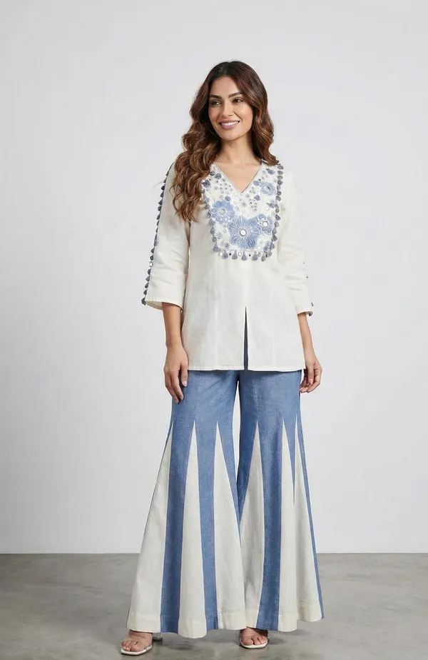 The_Tinge_Light_Blue_Cotton_flex_Cord_set_for_women