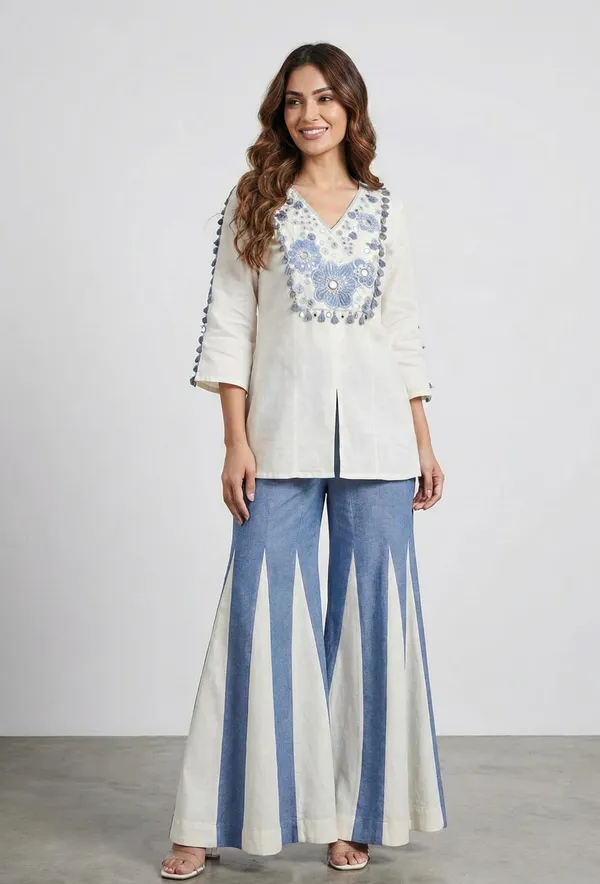 The_Tinge_Light_Blue_Cotton_flex_Cord_set_for_women