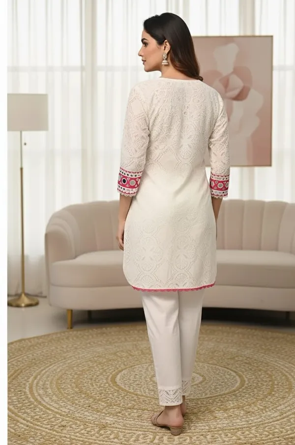 Pink_Cotton_Flex_Printed_Schiffli_Partywear_Co-Ord_Set
