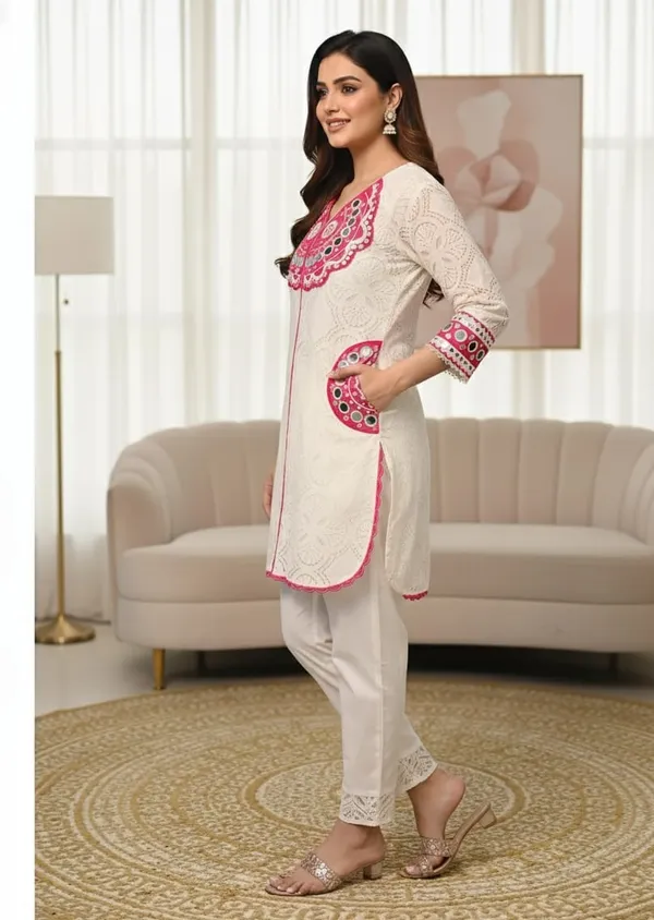 Pink_Cotton_Flex_Printed_Schiffli_Partywear_Co-Ord_Set