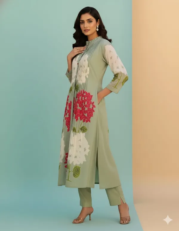 Pastel_Green_Mul_Cotton_Printed_A_Line_Flower_Leaf_Co-Ord_Set