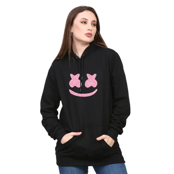 Black_Cotton_Fleece_Full_Long_Sleeves__Printed_Hoodie_For_Women