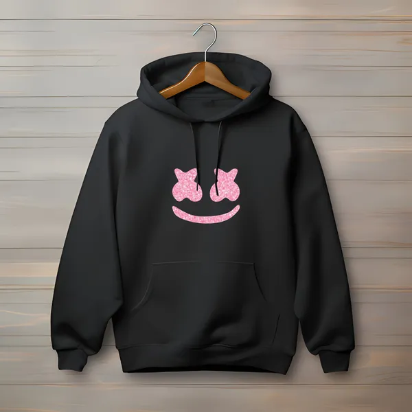 Black_Cotton_Fleece_Full_Long_Sleeves__Printed_Hoodie_For_Women