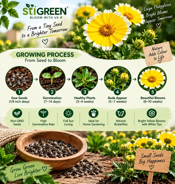 Layia_Platyglossa_Flower_Seeds