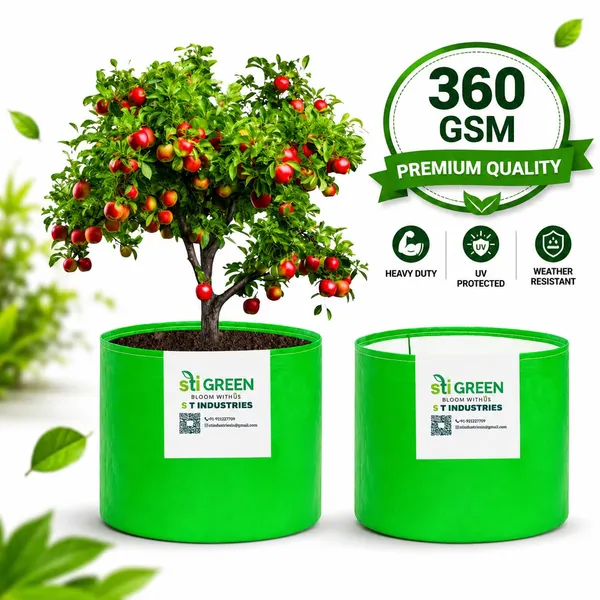 STI_GREEN_HDPE_Grow_Bags_for_Plants_24_x_24_Inch_(Pack_of_2)_|_360_GSM_Heavy_Duty_UV_Protected_Grow_Bags
