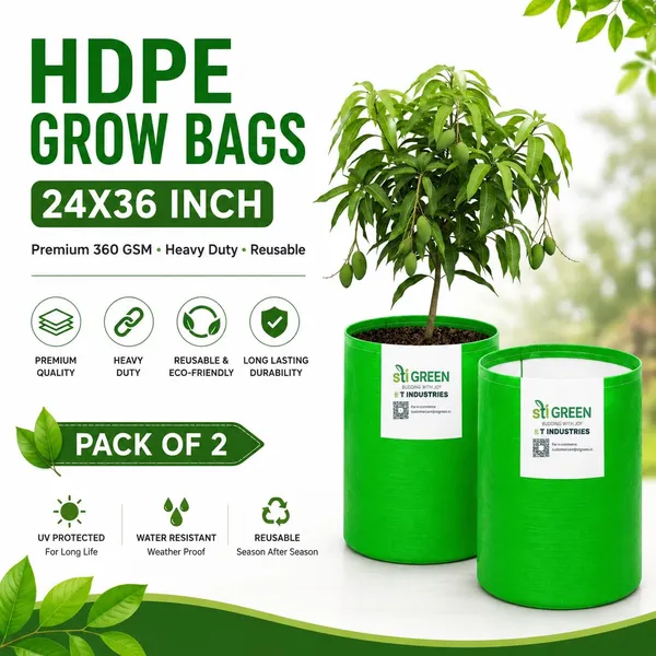 STI_GREEN_HDPE_Grow_Bags_for_Plants_24_x_36_Inch_(Pack_of_2)_|_360_GSM_Heavy_Duty_UV_Protected_Grow_Bags