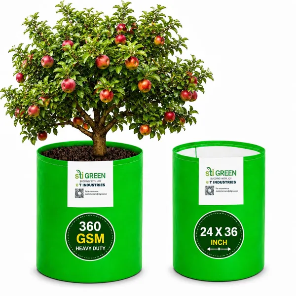 STI_GREEN_HDPE_Grow_Bags_for_Plants_24_x_36_Inch_(Pack_of_2)_|_360_GSM_Heavy_Duty_UV_Protected_Grow_Bags