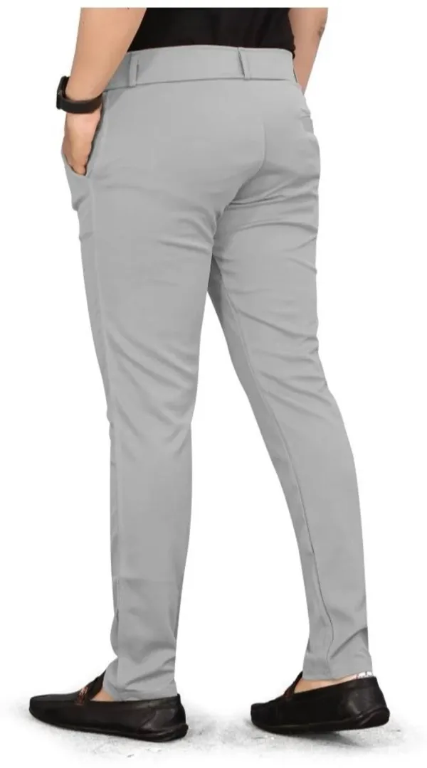 2_Men_Regular_Fit_Blue_&_Gray_Lycra_Blend_Trousers