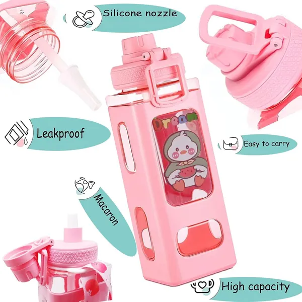 Kawaii_Cute_Plastic_Water_Bottle_With_Straw_And_Strap_Large_Water_Bottles_With_Cute_Stickers_Aesthetic_Leak_proof_Square_Drinking_Bottle_(pack_of_-1)