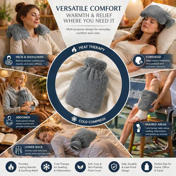 Hot_Water_Bottle_Luxury_Grey_Plush_with_Cover_(1000ml)_DURABLE_PVC_HEATING_BOTTEL_FOR_NECK,BACK_&_BODY_PAIN_RELIEF_HOT_WATER_BAG