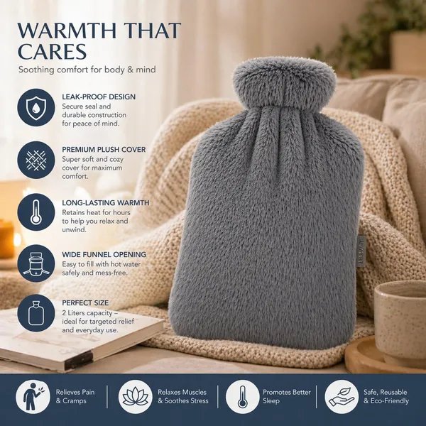 Hot_Water_Bottle_Luxury_Grey_Plush_with_Cover_(1000ml)_DURABLE_PVC_HEATING_BOTTEL_FOR_NECK,BACK_&_BODY_PAIN_RELIEF_HOT_WATER_BAG