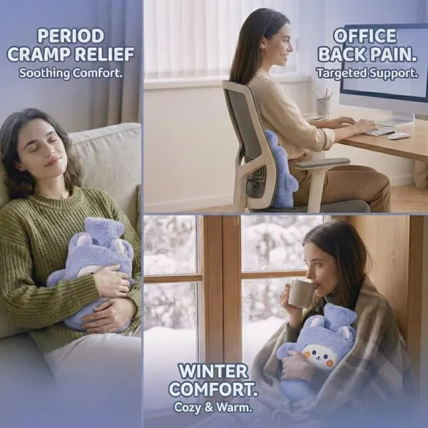 Hot_Water_Bottle_with_Plush_Duck_Cover_1000ML_Premium_Leak-Proof_Heating_Bag_for_Period_Cramps,_Back,_Neck_&_Joint_Pain_Relief_Hot_&_Cold_Compress_for_Muscle_Injuries_&_Swelling_with_Bunny_Sleeve_(Lavender_-_Duckling)