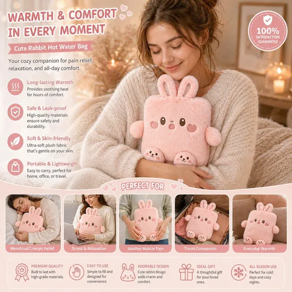 Rabbit_Hot_Water_Bottle_with_Soft_Plush_Cover_1_Litre_Classic_Silicone_Bag_for_Pain_Relief,_Period_Cramps,_Hand_&_Feet_Warmer,_Leak-Proof_Hot_&_Cold_Therapy_with_Cute_Removable_Bunny_Sleeve