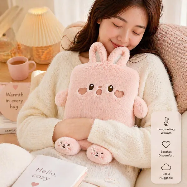 Rabbit_Hot_Water_Bottle_with_Soft_Plush_Cover_1_Litre_Classic_Silicone_Bag_for_Pain_Relief,_Period_Cramps,_Hand_&_Feet_Warmer,_Leak-Proof_Hot_&_Cold_Therapy_with_Cute_Removable_Bunny_Sleeve