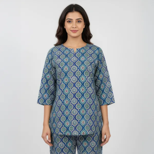 Blue_&_Green_Linen_Cotton_Casual_Co-Ord_Set_For_Women