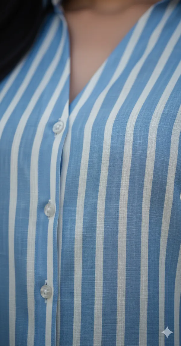 Blue_Cotton_Casual_Shirt_For_Women