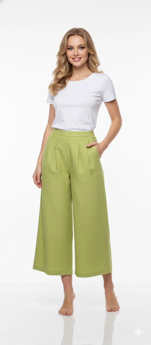 Green_Linen_Cotton_Casual_Palazzo_For_Women