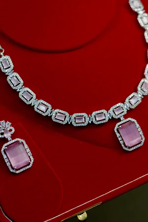 Pink_Rectangle_Stone_Necklace_Set_For_Women_(Pack_Of_3)