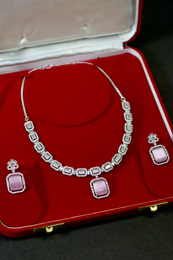 Pink_Rectangle_Stone_Necklace_Set_For_Women_(Pack_Of_3)