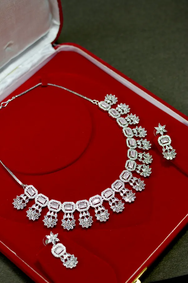 Silver_Fringe_Crystal_Necklace_Set_For_Women_(Pack_Of_3)