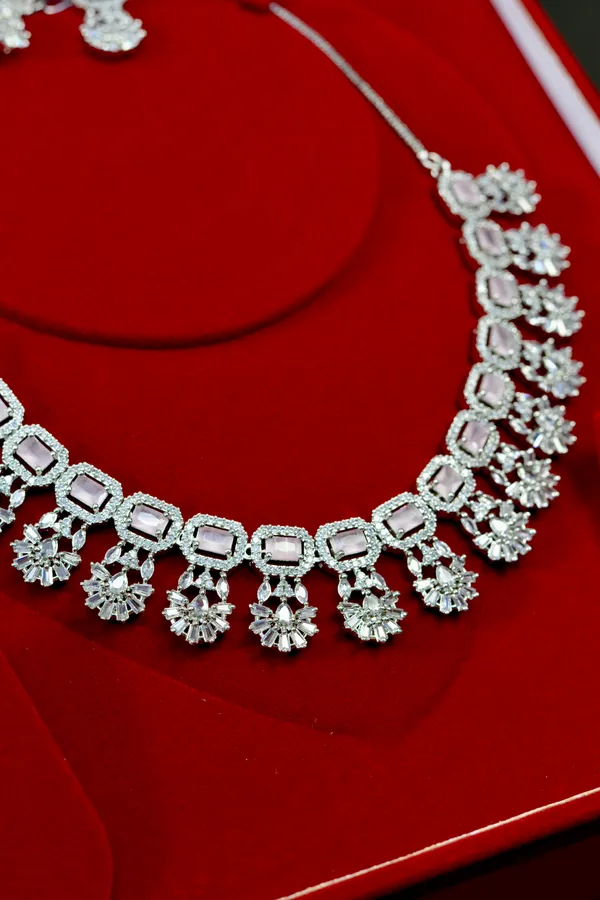 Silver_Fringe_Crystal_Necklace_Set_For_Women_(Pack_Of_3)