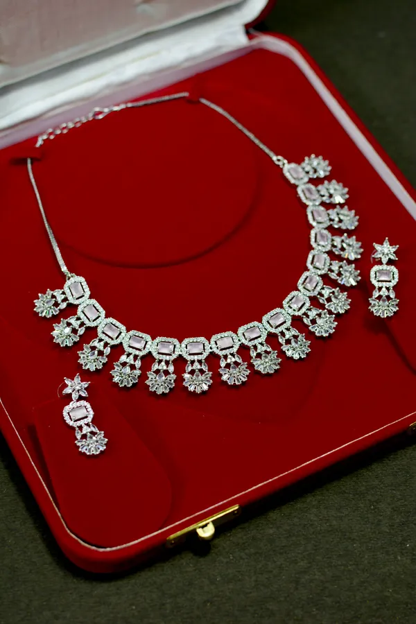 Silver_Fringe_Crystal_Necklace_Set_For_Women_(Pack_Of_3)