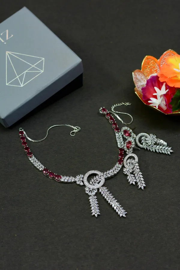 Ruby_Leaf_Motif_Necklace_Set_For_Women_(Pack_Of_3)