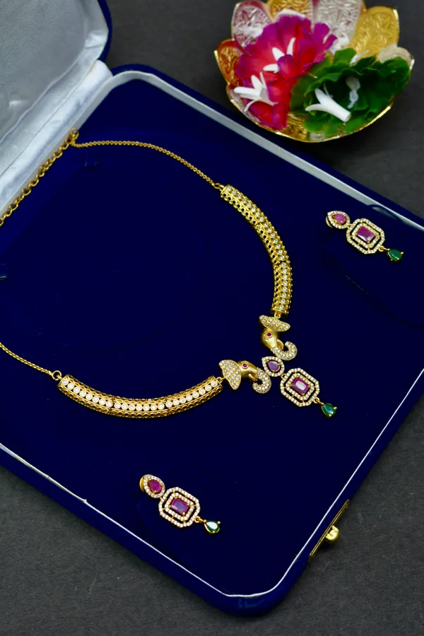 Elephant_Motif_Temple_Necklace_Set_For_Women_(Pack_Of_3)