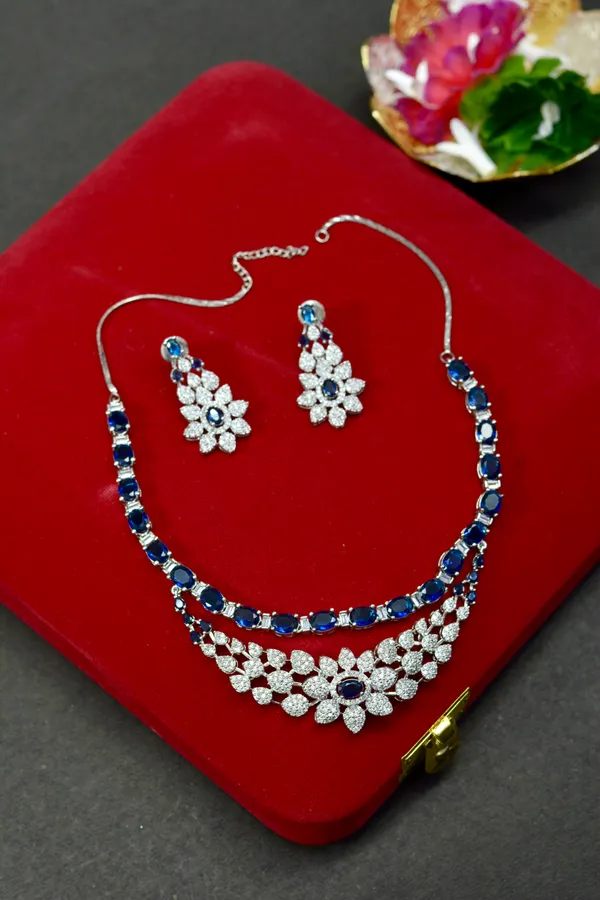 Sapphire_Floral_Statement_Necklace_Set_For_Women_(Pack_Of_3)