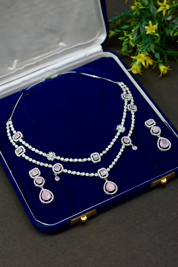 Pink_Stone_Layered_Necklace_Set_For_Women_(Pack_Of_3)