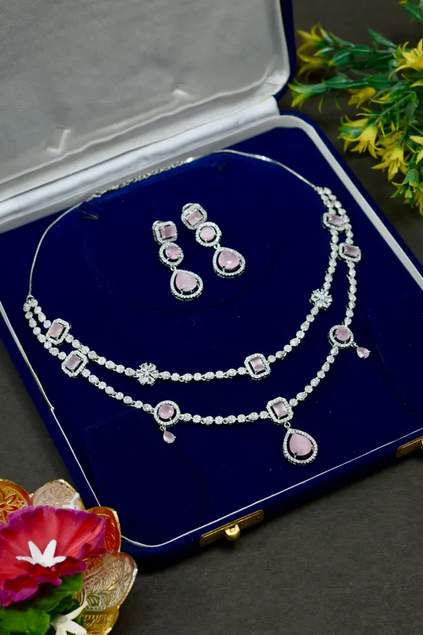 Pink_Stone_Layered_Necklace_Set_For_Women_(Pack_Of_3)