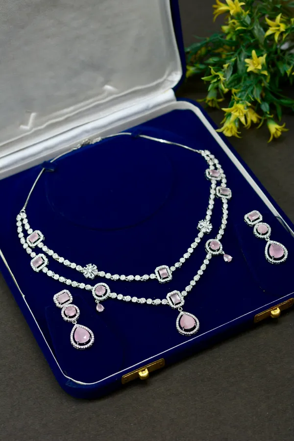 Pink_Stone_Layered_Necklace_Set_For_Women_(Pack_Of_3)