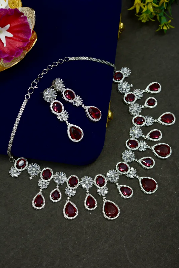 Luxury_Red_Marron_Stone_Designer_Necklace_For_Women_(Pack_Of_3)