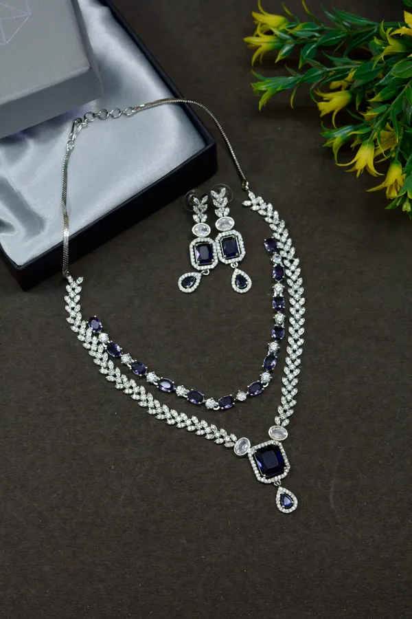 Sapphire_Blue_Leaf_Drop_Necklace_For_Women_(Pack_Of_3)