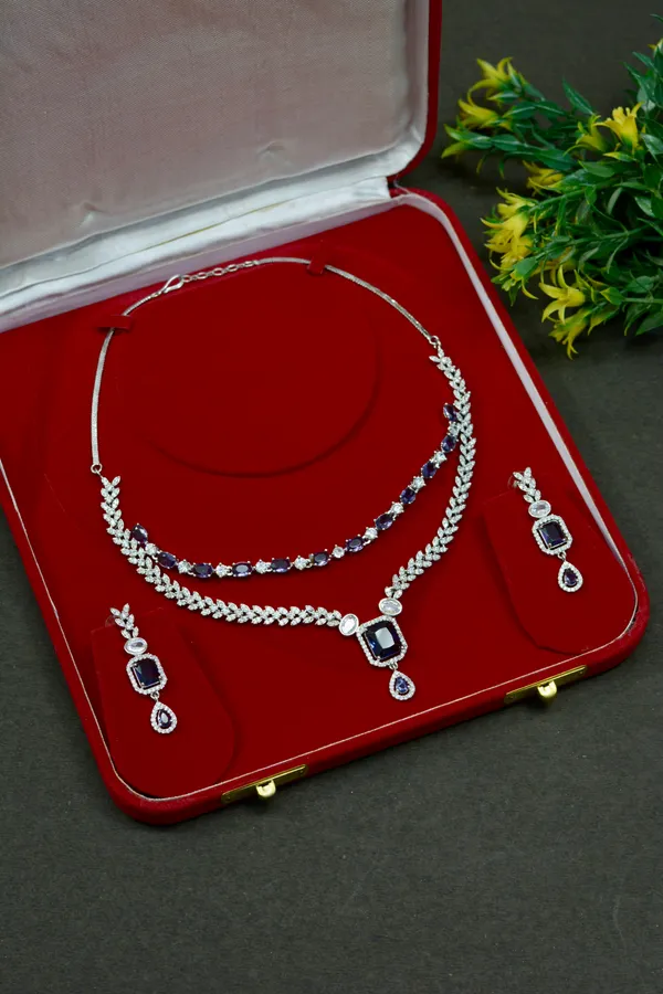 Sapphire_Blue_Leaf_Drop_Necklace_For_Women_(Pack_Of_3)