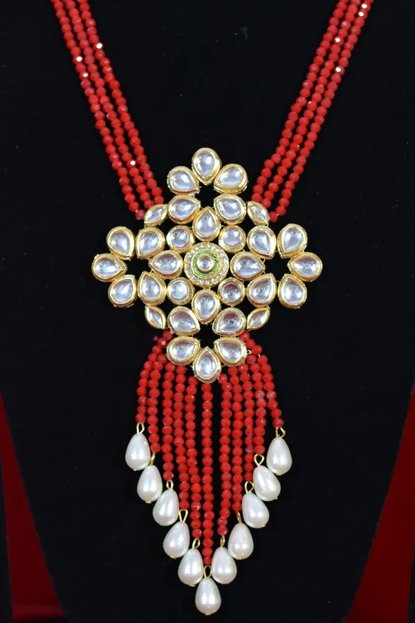 Red_And_Gold_Red_Beaded_Kundan_Pendant_Necklace_Set_(Pack_Of_3)