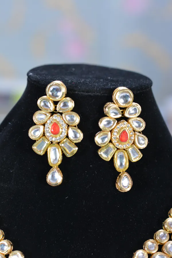 Teardrop_Polki_Red_Kundan_Bridal_Set_(Pack_Of_3)