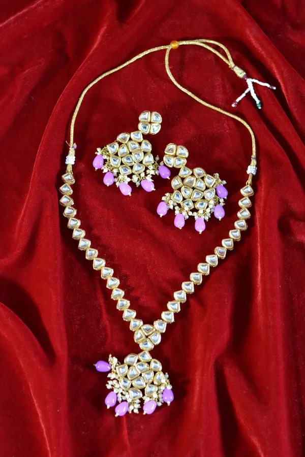 Gold_Heritage_Kundan_Pink_Drop_Bridal_Jewelry_Set_(Pack_Of_3)