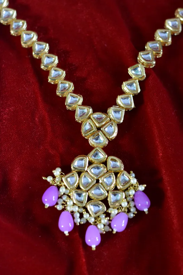 Gold_Heritage_Kundan_Pink_Drop_Bridal_Jewelry_Set_(Pack_Of_3)