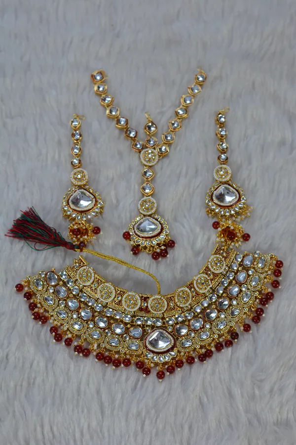Gold_Heavy_Red_Stone_Kundan_Bridal_Necklace_Set_(Pack_Of_4)