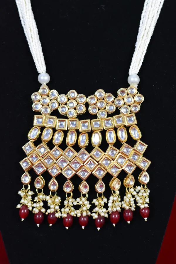 Gold_Ruby_Red_Bead_Kundan_Multi_Strand_Necklace_Set_(Pack_Of_3)