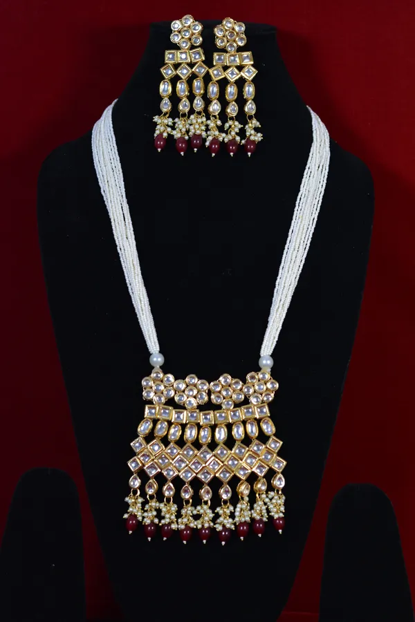 Gold_Ruby_Red_Bead_Kundan_Multi_Strand_Necklace_Set_(Pack_Of_3)
