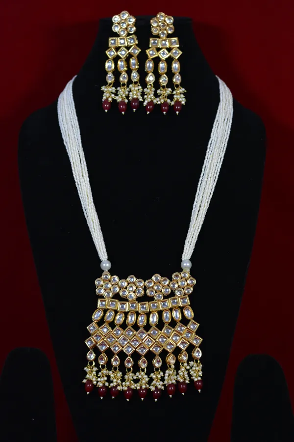 Gold_Ruby_Red_Bead_Kundan_Multi_Strand_Necklace_Set_(Pack_Of_3)