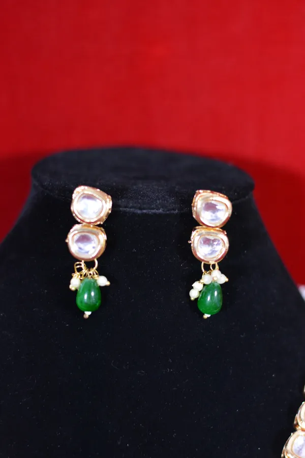 Designer_Kundan_Necklace_Set_With_Green_Stone_Drops_(Pack_Of_3)