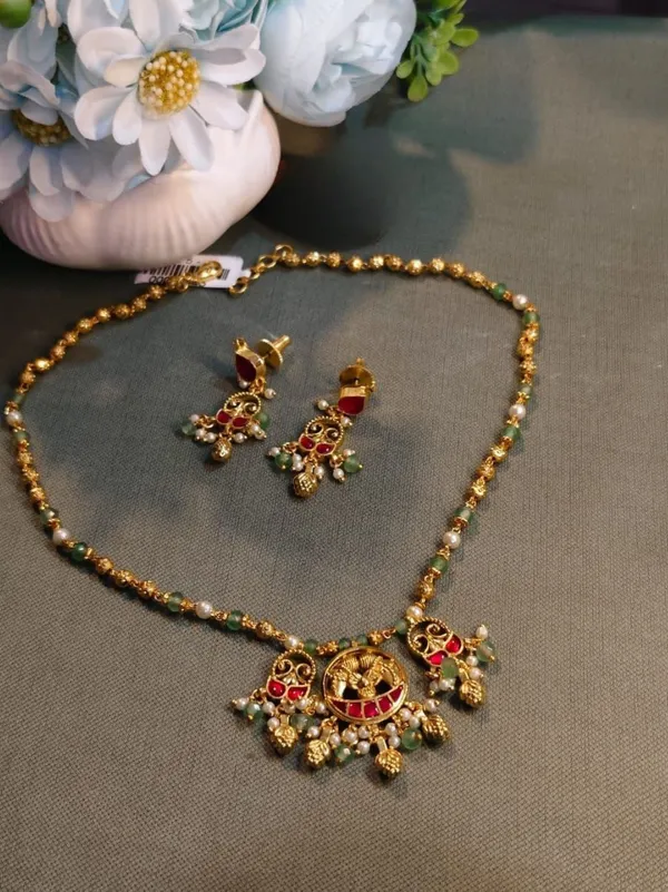 Gold_Brass_Devika_Jadau_Antique_Necklace_Set_For_Women