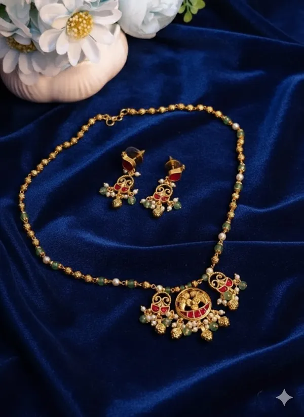Gold_Brass_Devika_Jadau_Antique_Necklace_Set_For_Women