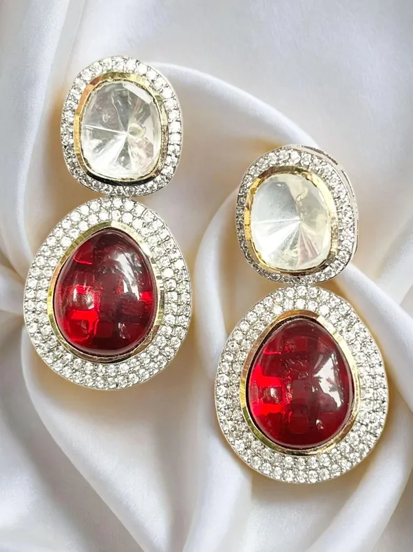Red_Brass_Jheel_Ruby_Kundan_Earring_For_Women
