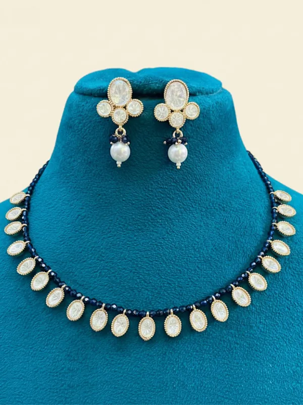 Navy_Blue_Brass_Diya__Kundan_Pearl_Necklace_Set_For_Women