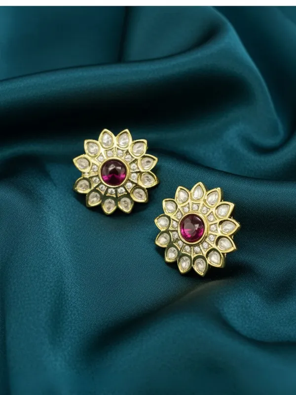 Red_Brass_Naina_Ruby_Kundan_Stud_Earrings_For_Women